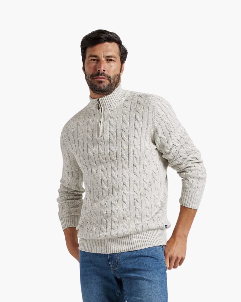 FLORENCE QUARTER ZIP SWEATER