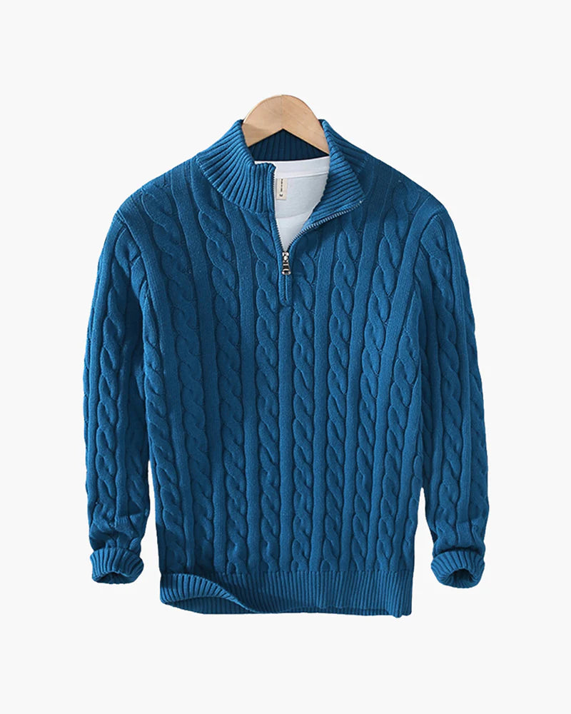 FLORENCE QUARTER ZIP SWEATER