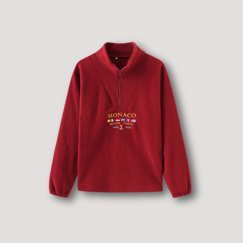 MONACO YACHT CLUB ZIP-UP SWEATER