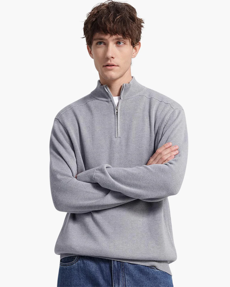 NAPOLI MERINO WOOL QUARTER ZIP