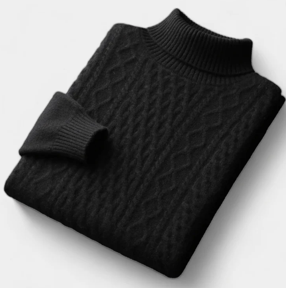 SALZBURG MERINO WOOL KNITTED TURTLENECK SWEATER