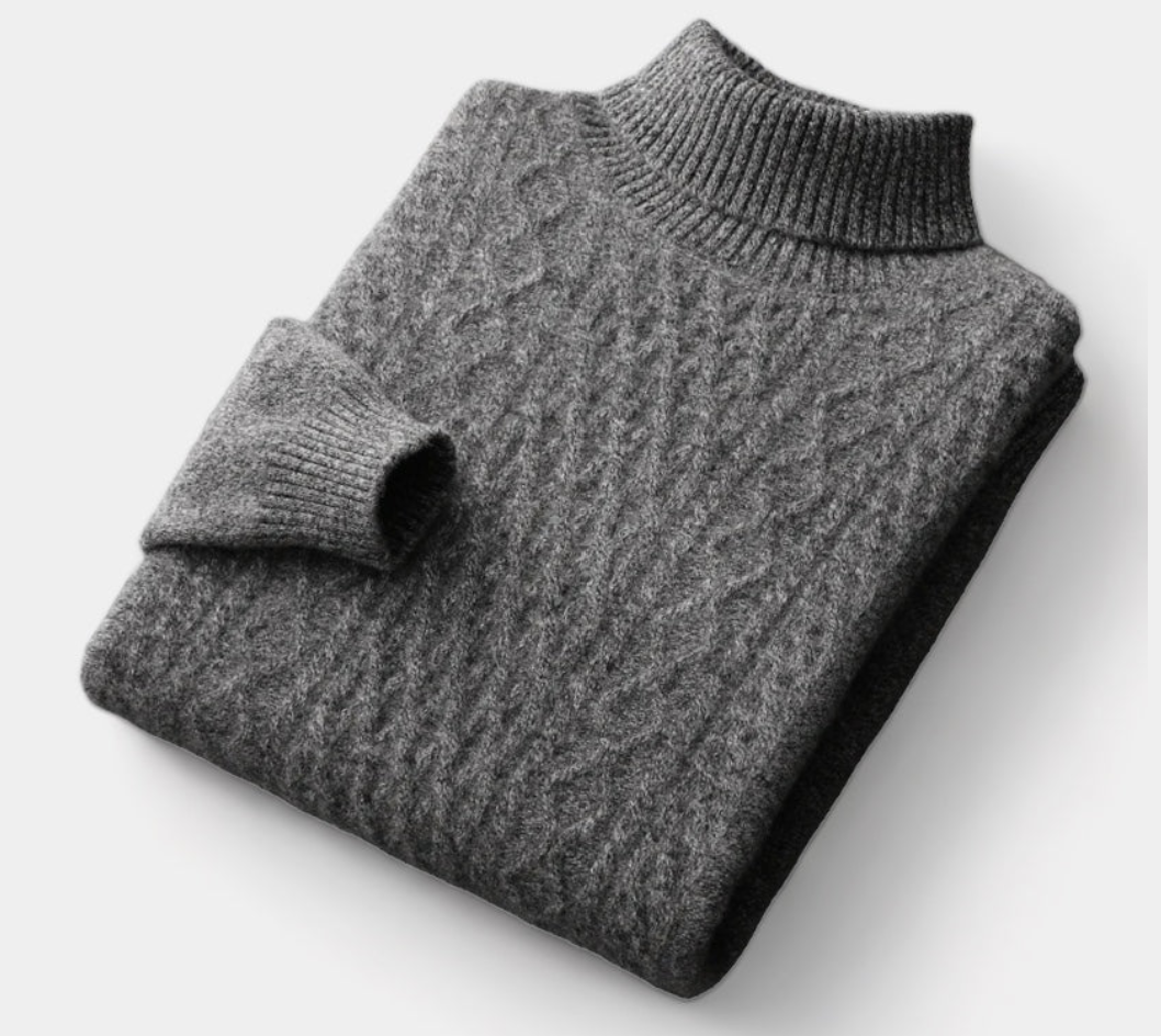 SALZBURG MERINO WOOL KNITTED TURTLENECK SWEATER