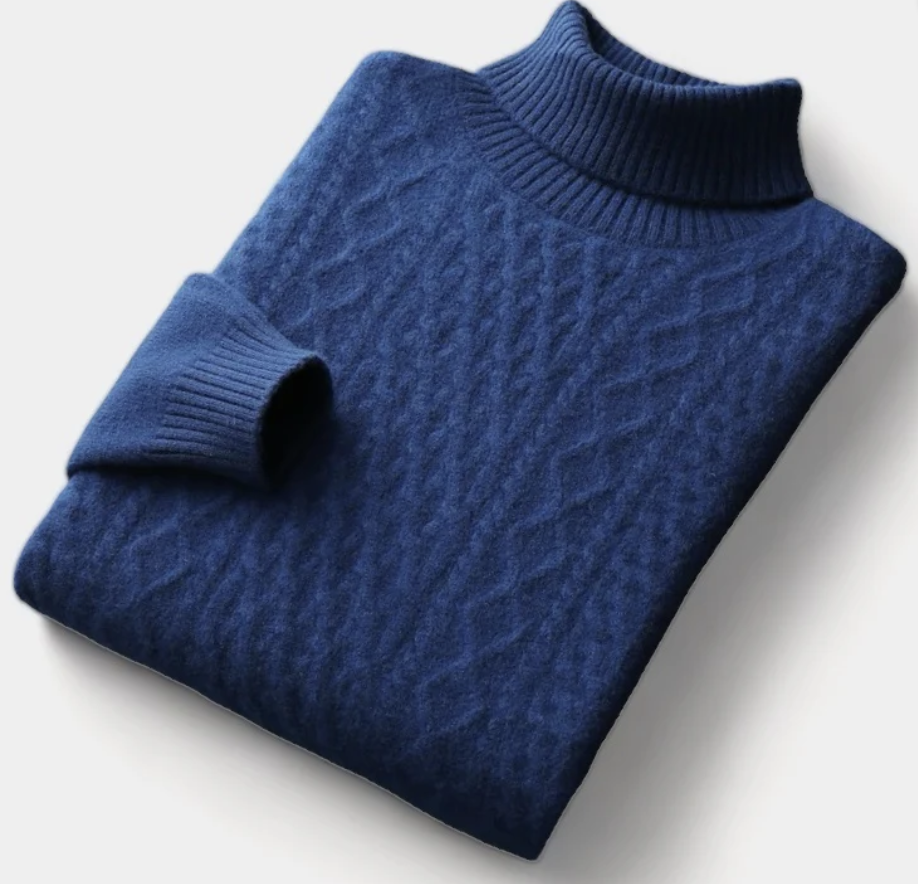 SALZBURG MERINO WOOL KNITTED TURTLENECK SWEATER